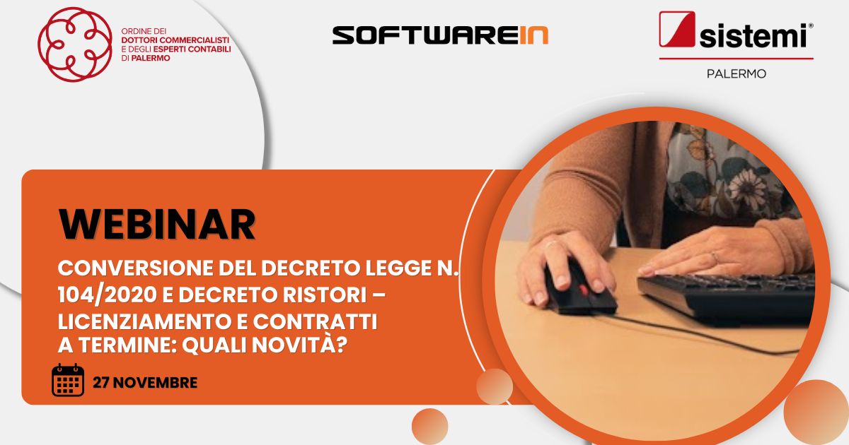 Webinar - Ven 27 novembre 2020 - software in